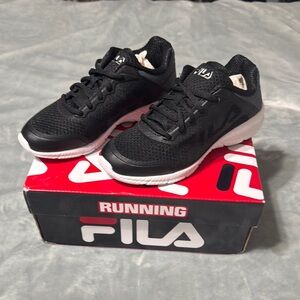 Fila Black and White Athletic Sneakers